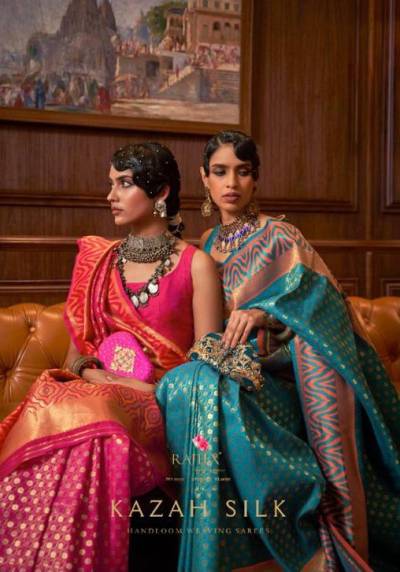 Kazah Silk By Rajtex Weaving Silk Wedding Saree Collection